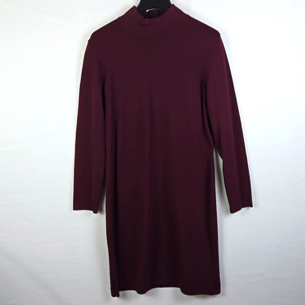 Lauren Ralph Lauren Womens Purple Knit Long Sleeve Dress‎ Career Business Sz XL